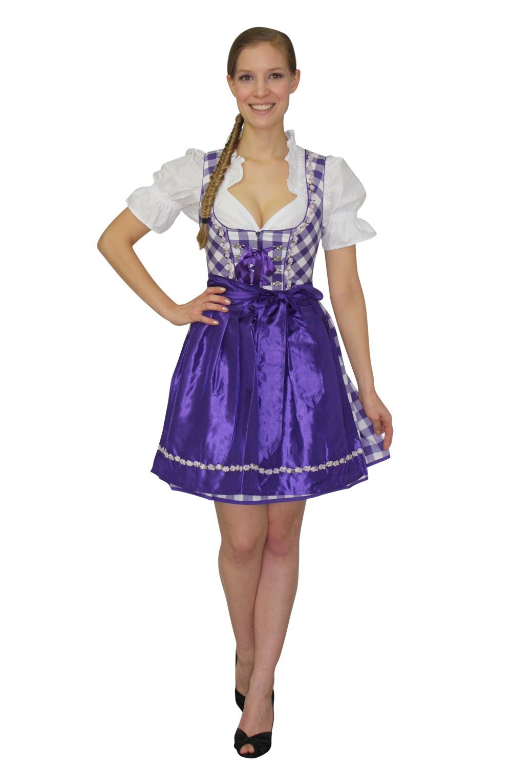 Mini Dirndl Joy violett