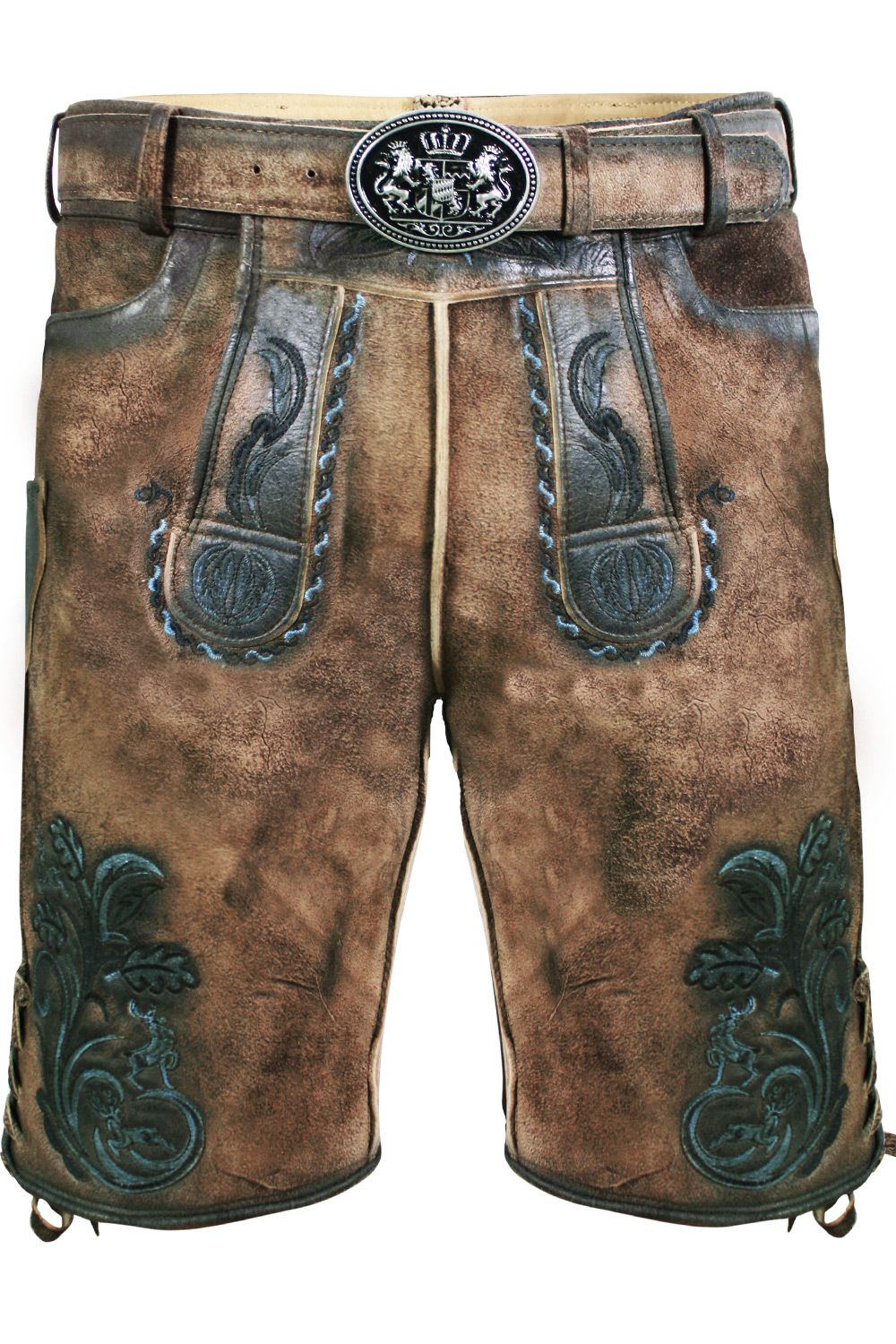 Kurze Wildbock Lederhose Florian