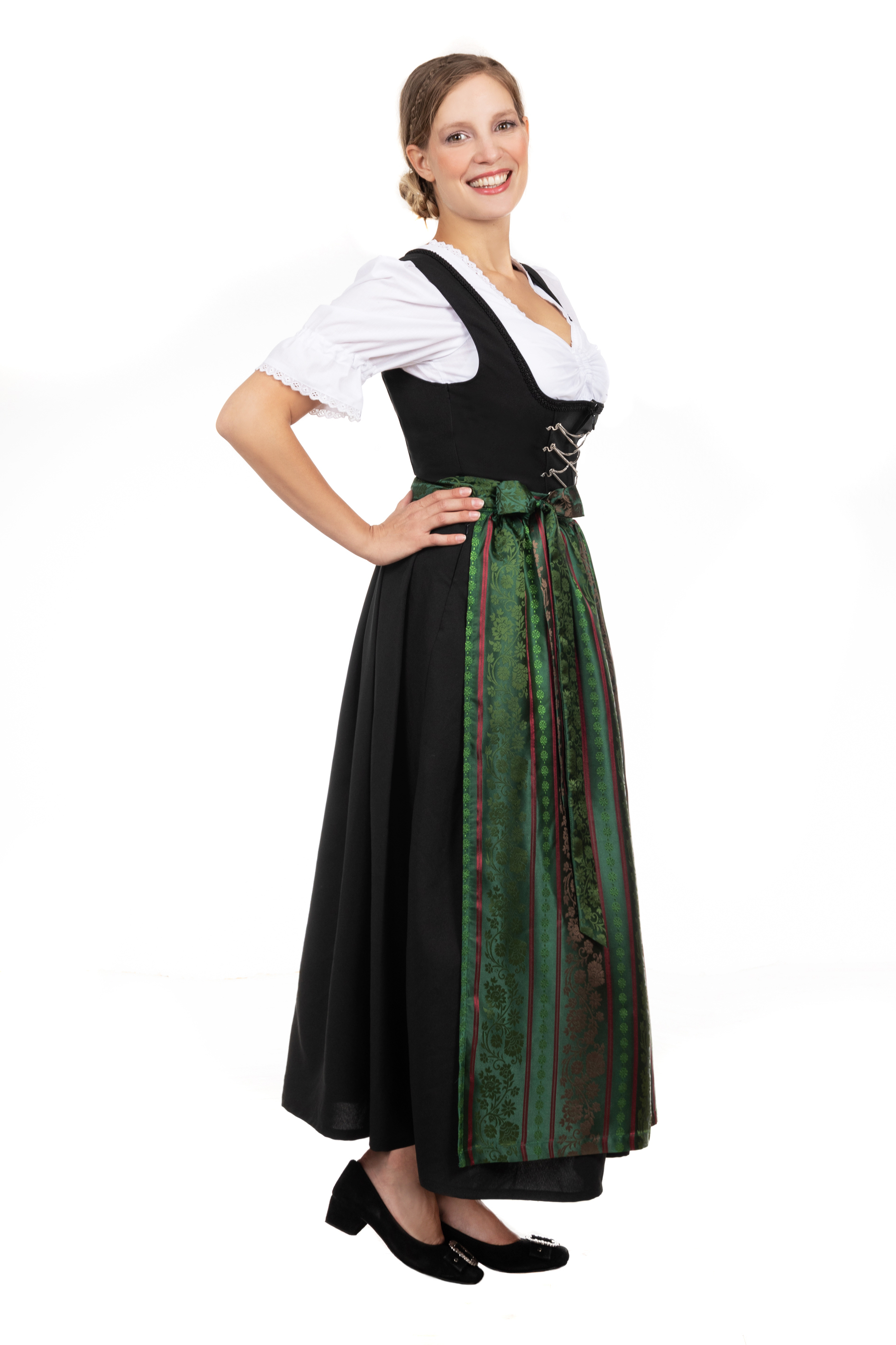 Langes Dirndl 2-teilig Sonja grün