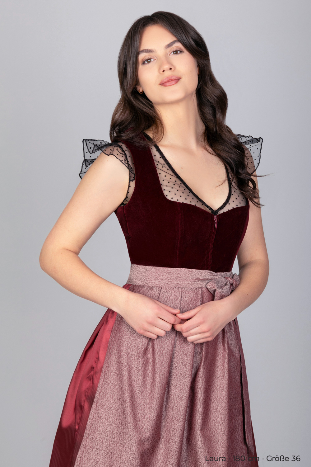 Dirndlbluse Sophie Schwarz