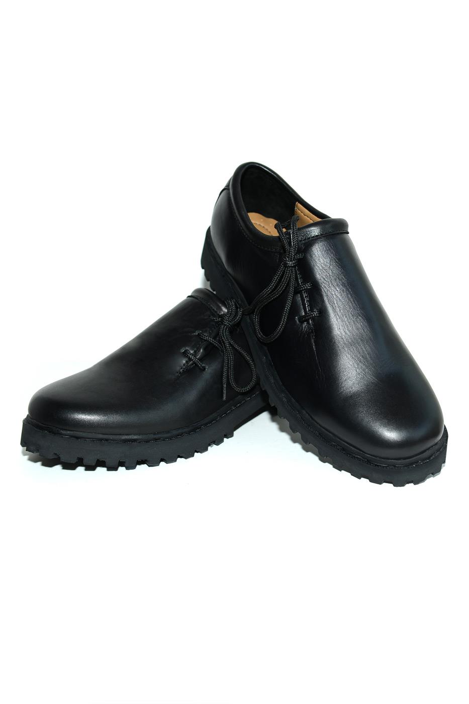 Schuhe schwarz Glattleder