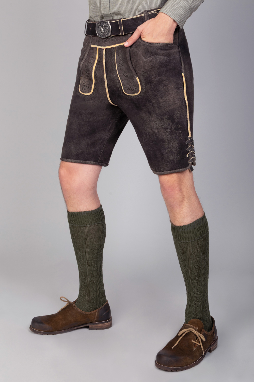 Kurze Hirschlederhose Noah sämisch