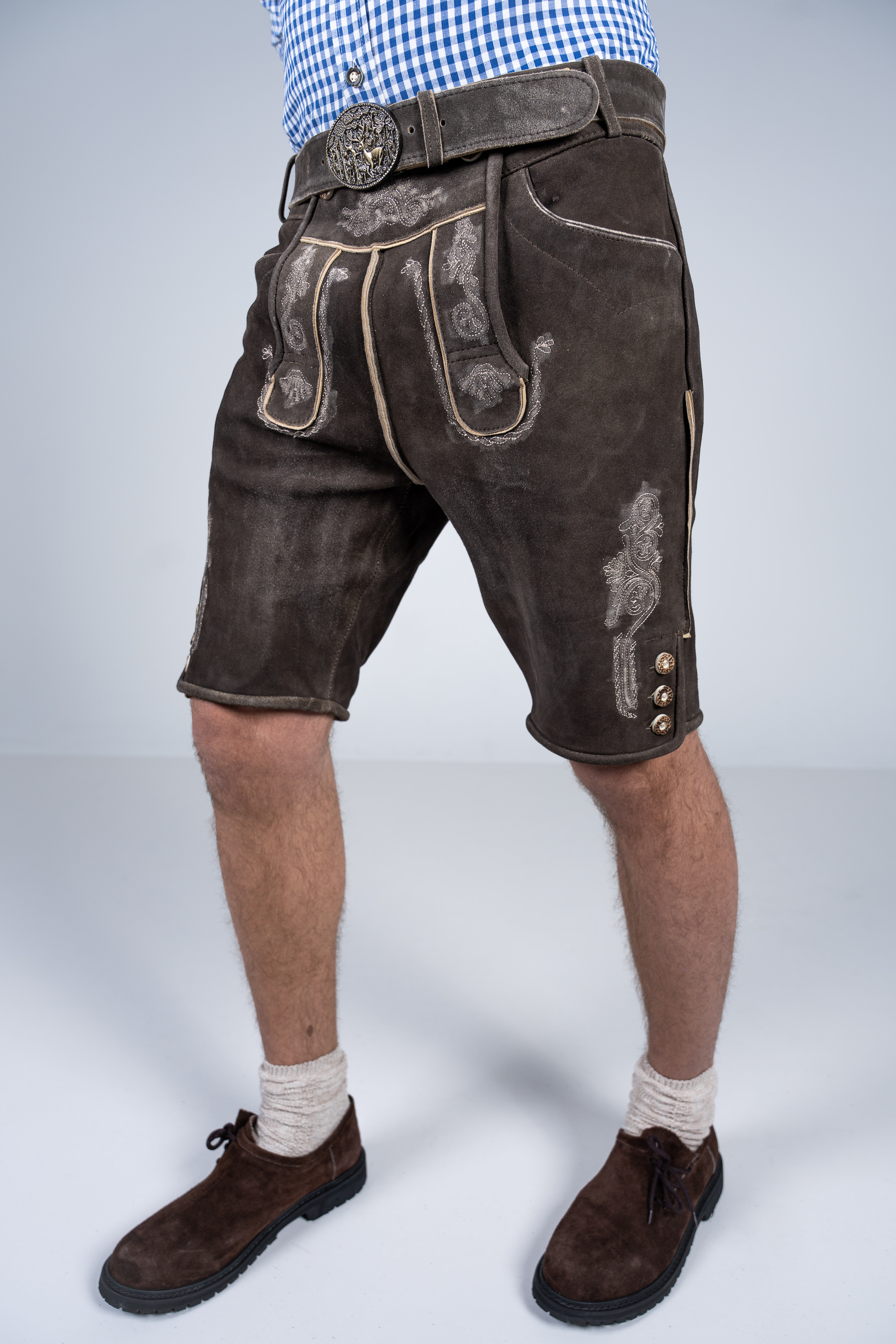 Kurze Wildbock Lederhose Robert