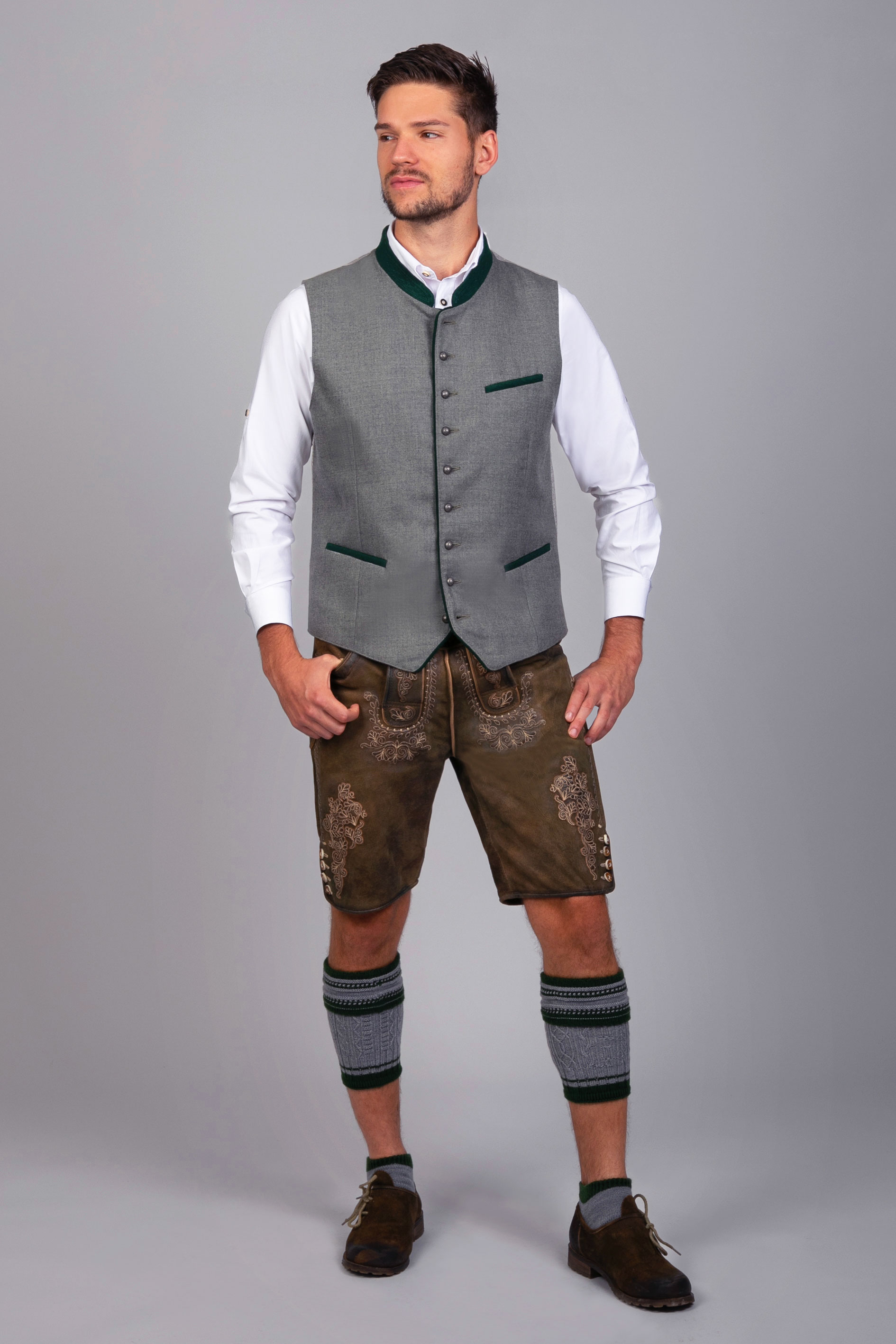 Kurze Wildbock Lederhose Marcel