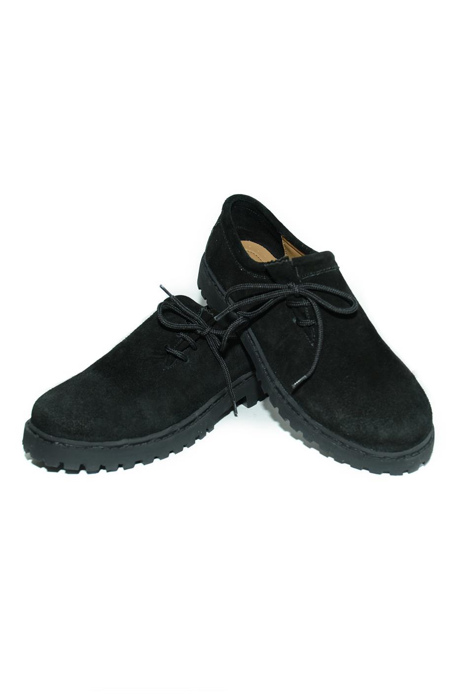 Schuhe schwarz Wildleder