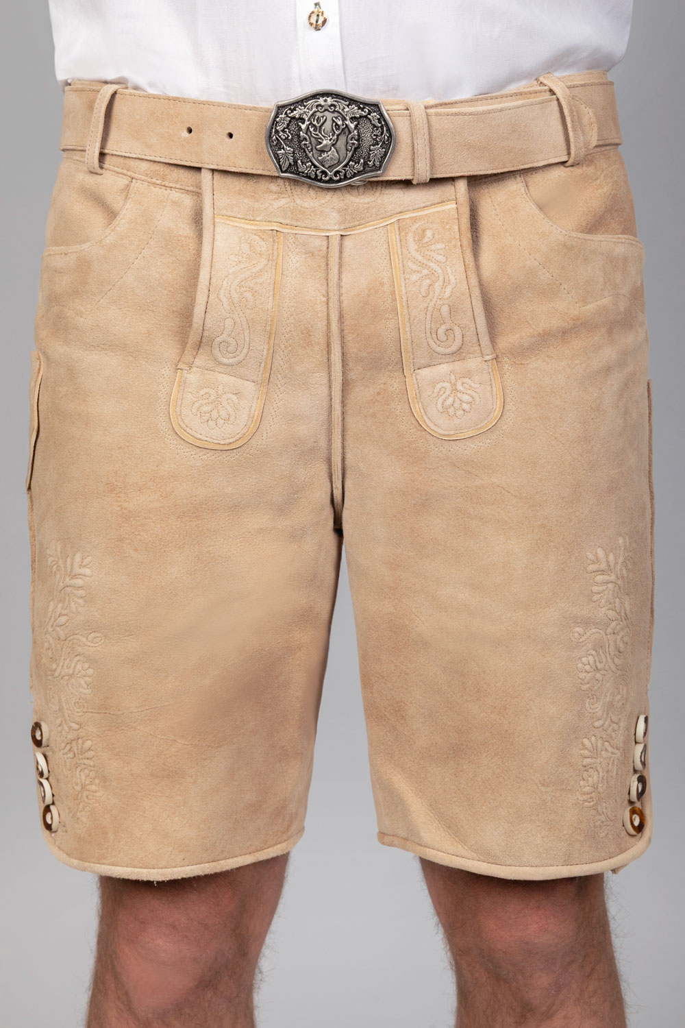 Kurze Wildbock Lederhose Balthasar