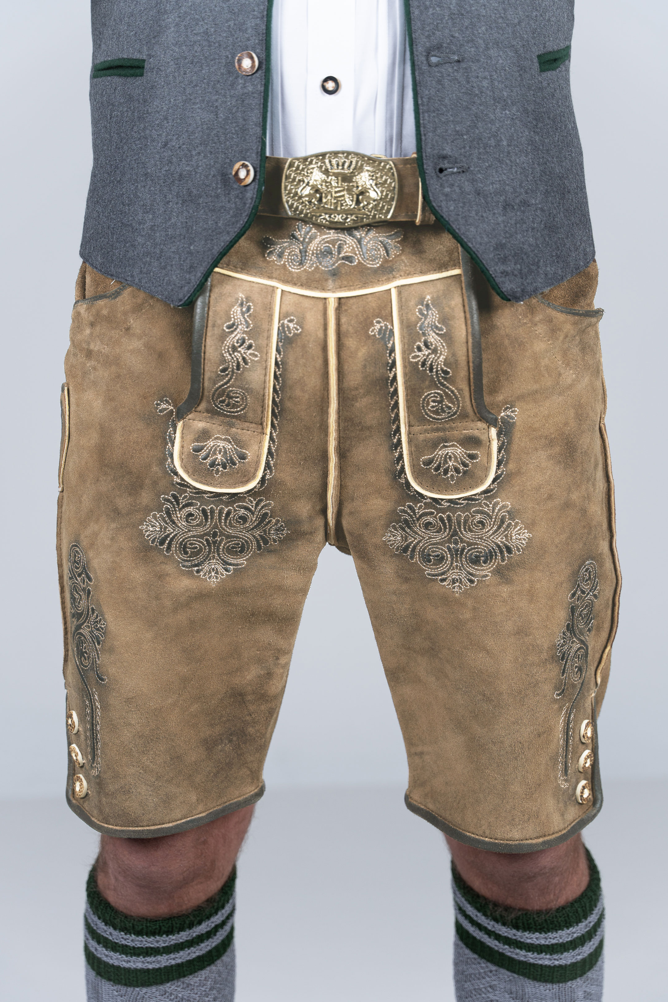 Kurze Wildbock Lederhose Vincent