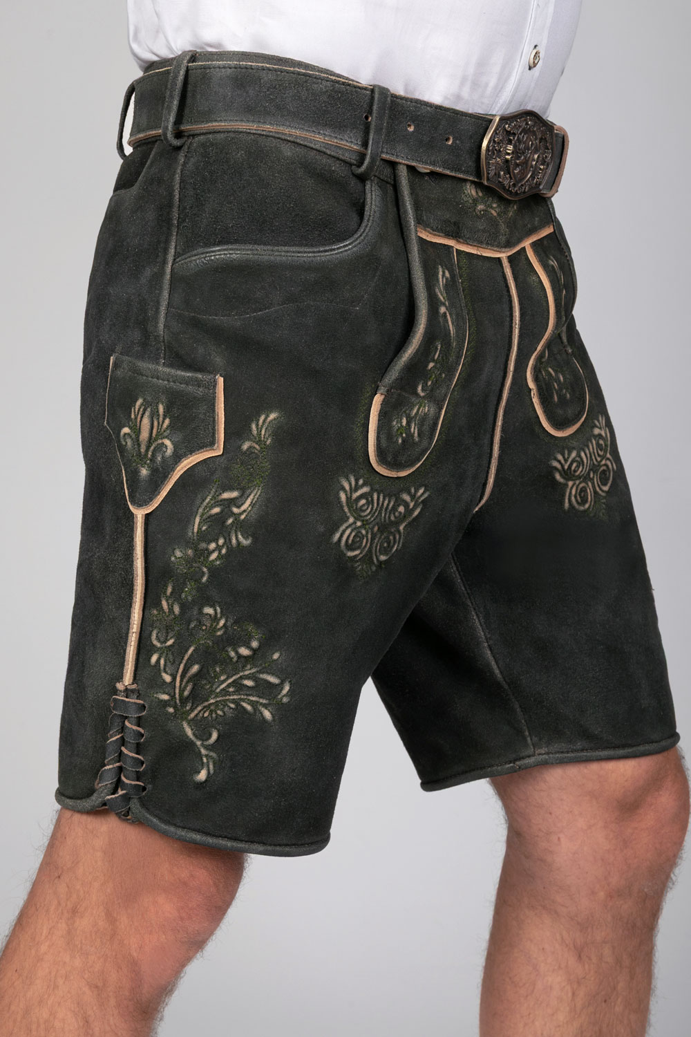 Kurze Wildbock Lederhose Friedl