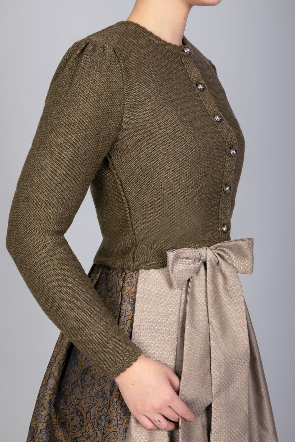 Strickjacke Sophie Khakigrün