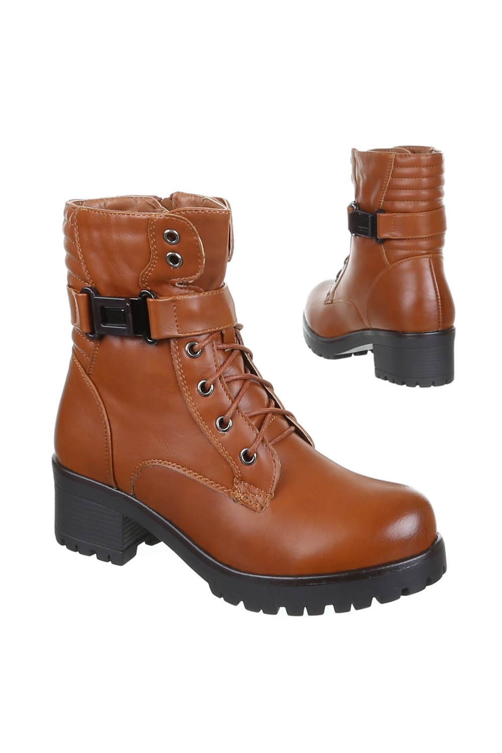 Damen Boots Stiefeletten camel