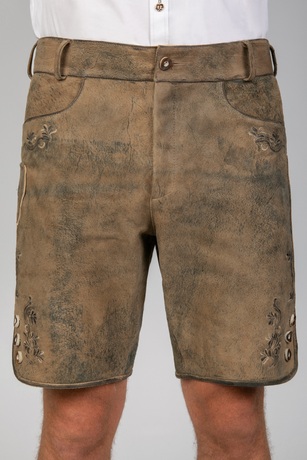 Kurze Wildbock Lederhose Paul