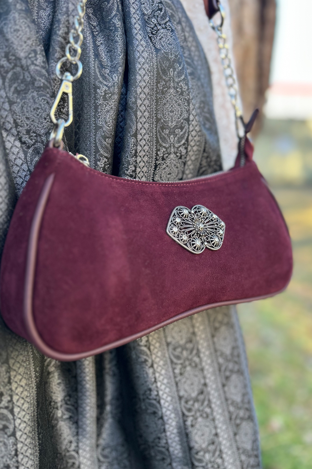 Trachten Dirndltasche Lissy Bordeaux Rot