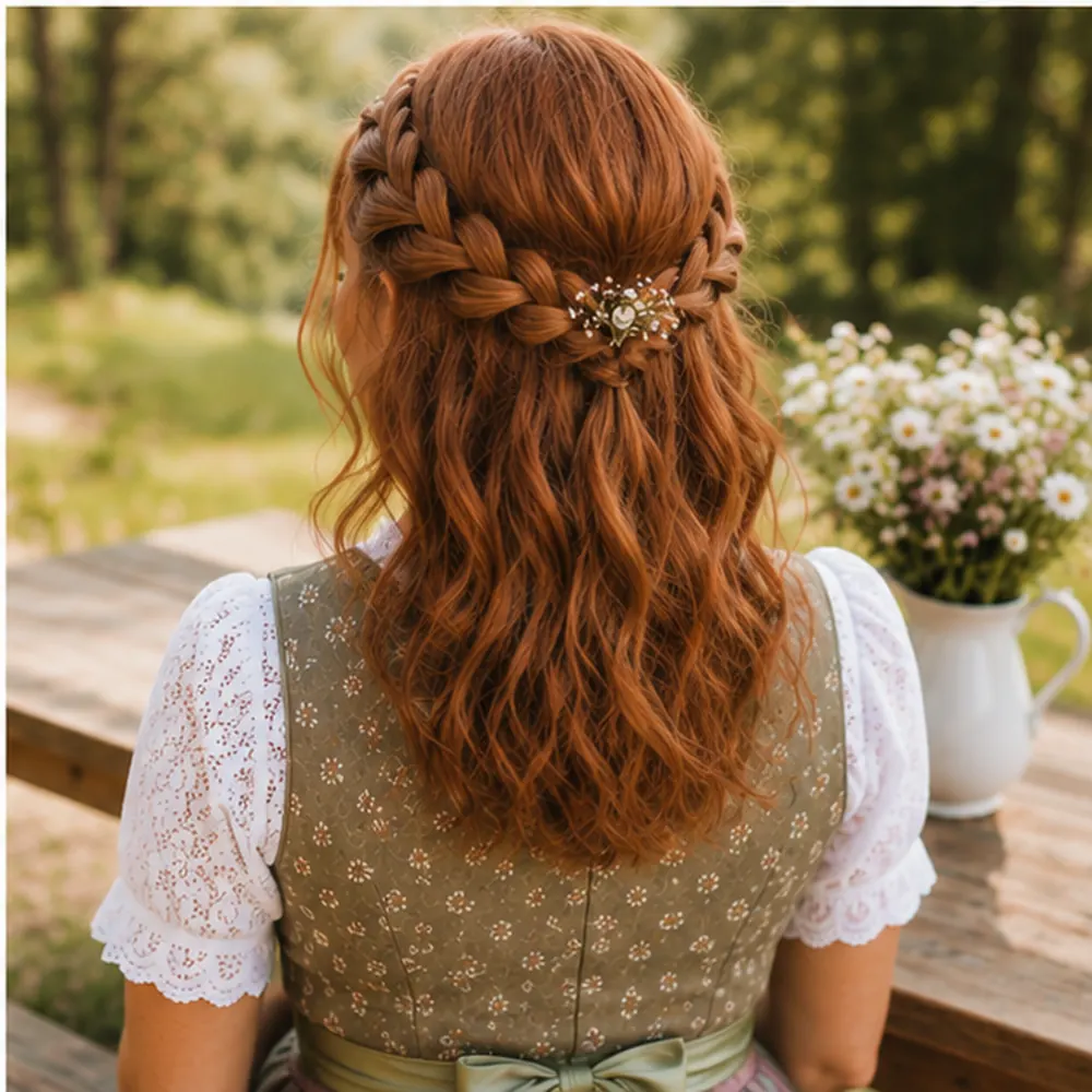 Frisuren Haare halboffen