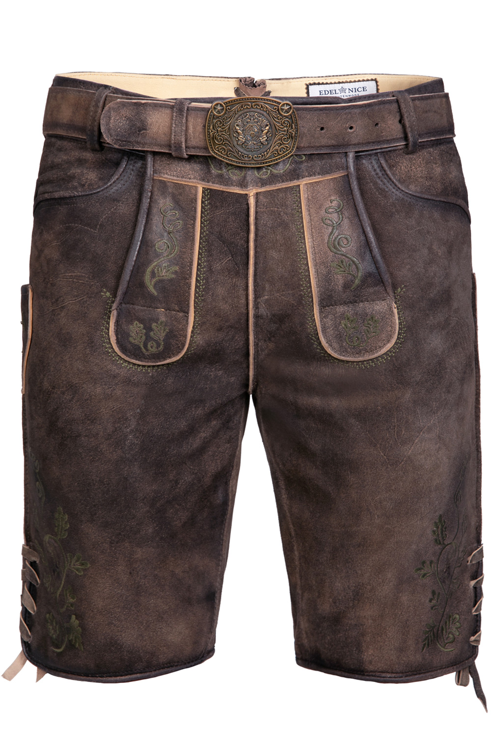 Kurze Wildbock Lederhose Gustl