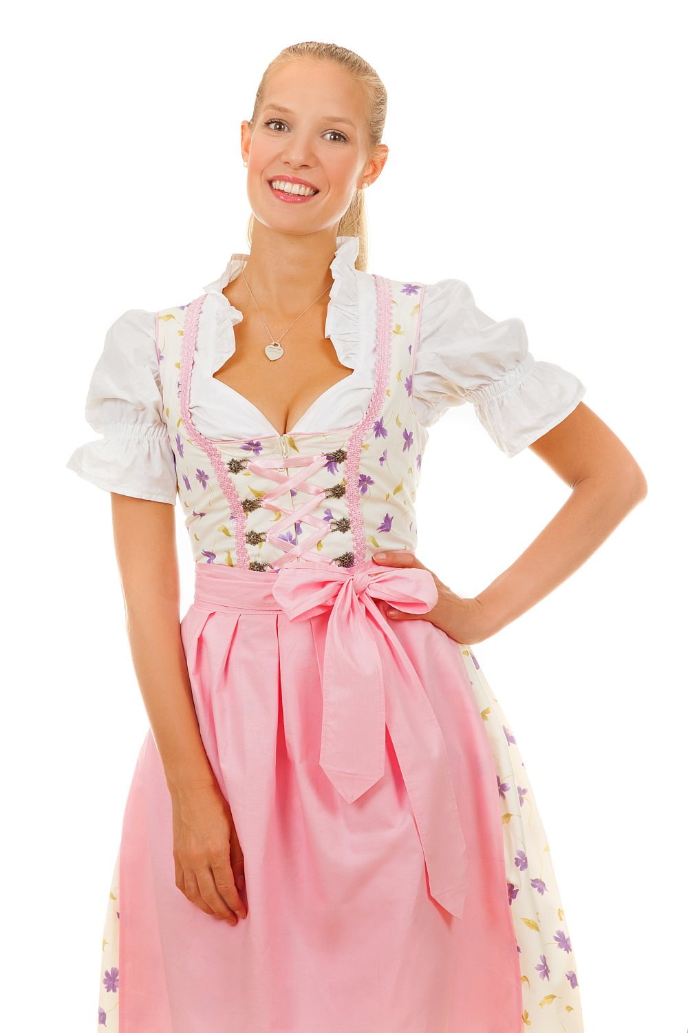 Mini Dirndl 3-teilig Anna rosa