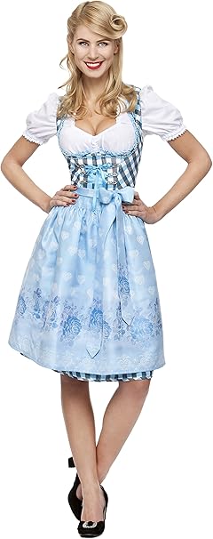 Midi Dirndl Sunny azur