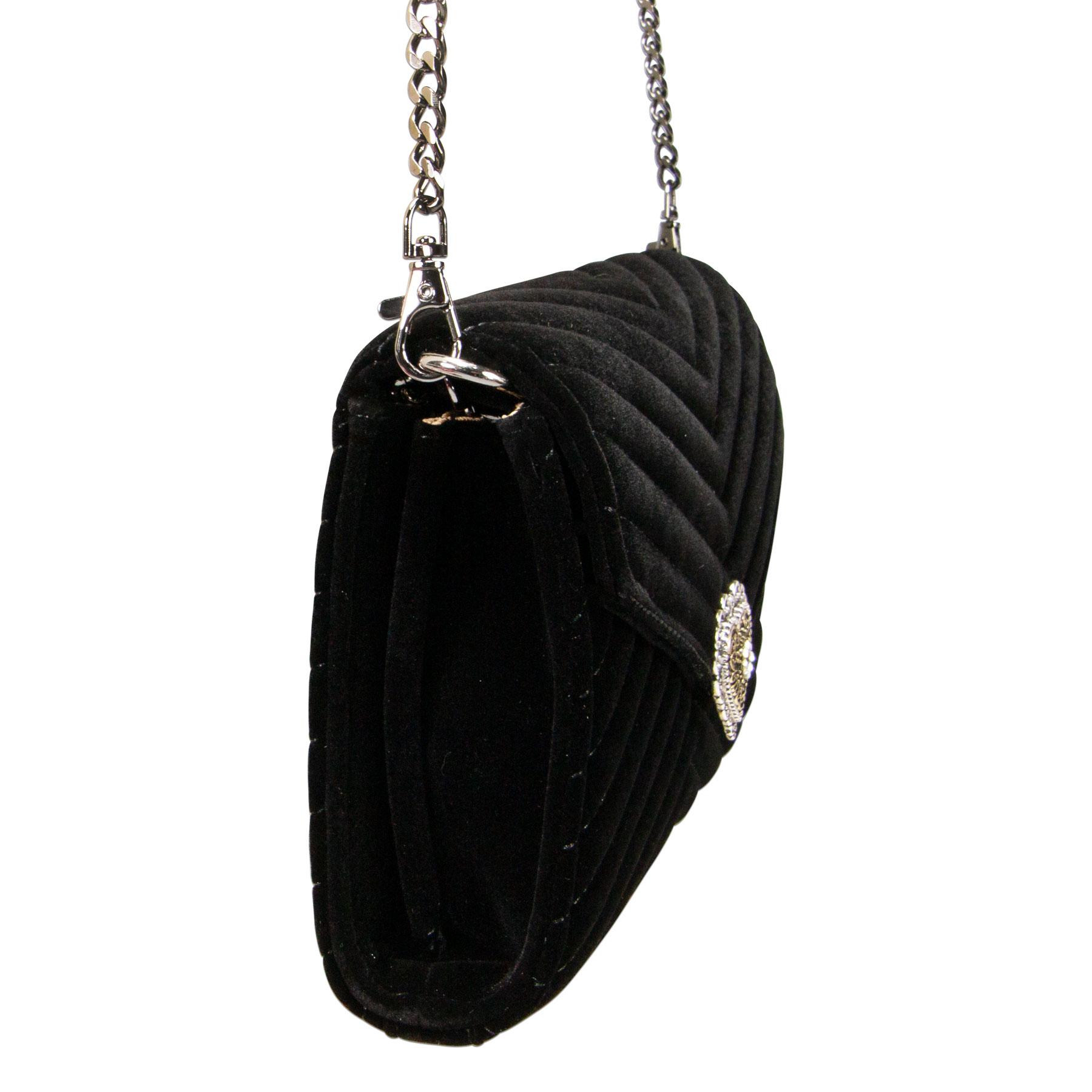 Trachten Dirndltasche Charlotte Samt Schwarz