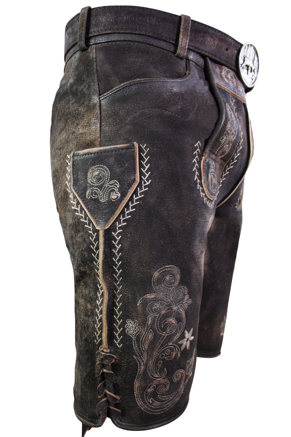 Kurze Wildbock Lederhose Alex