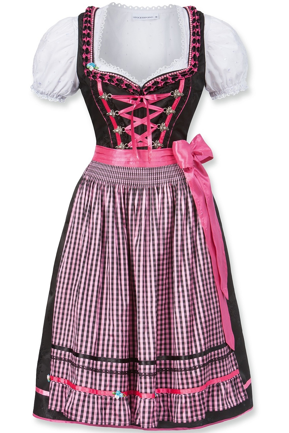 Midi Dirndl Geo pink