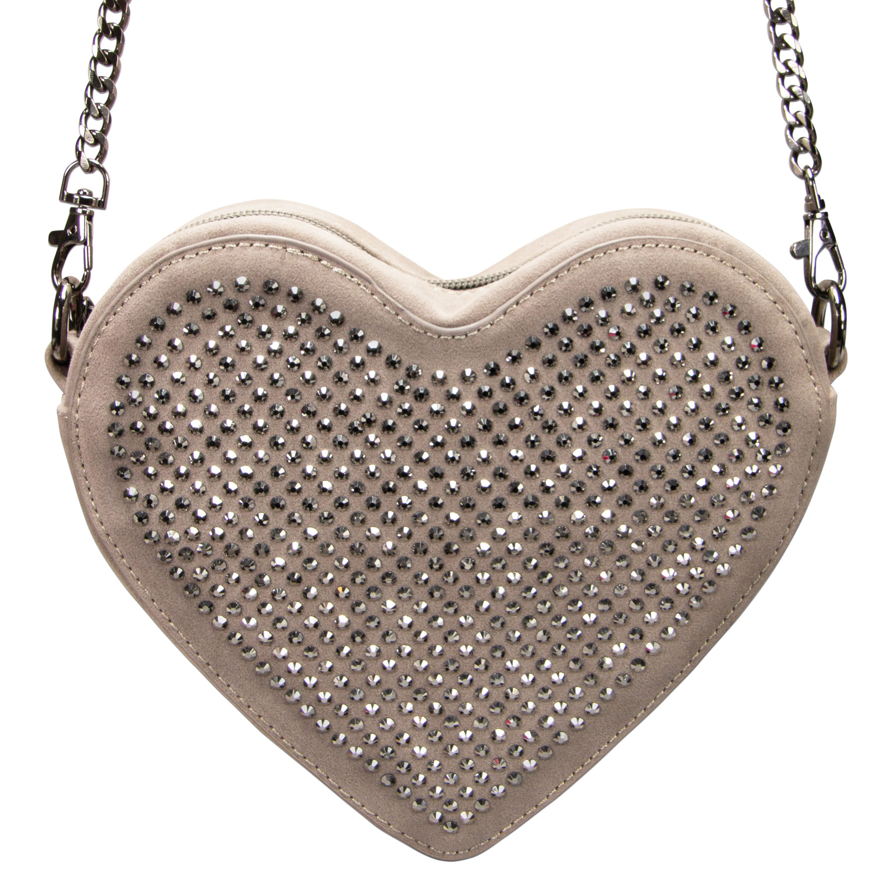 Dirndltasche Valerie Taube in Herzform mit Strasssteinen