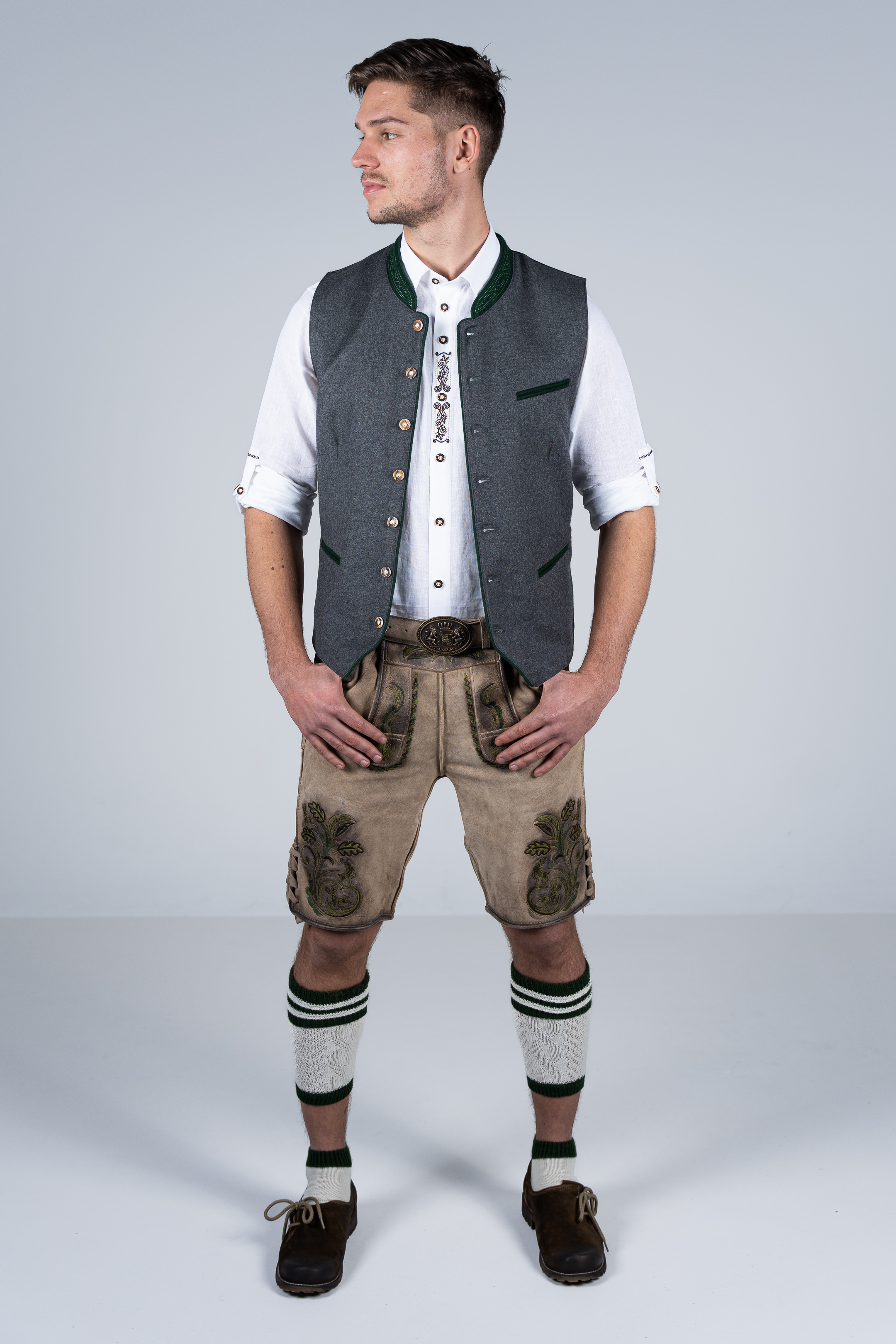 Kurze Wildbock Lederhose Michael