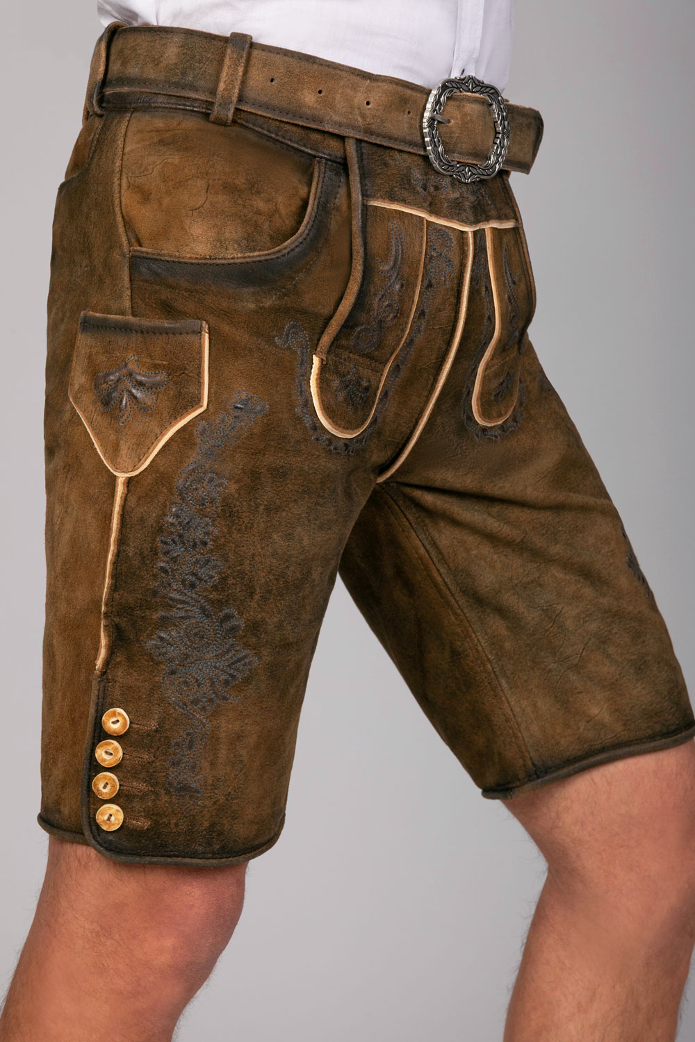Kurze Wildbock Lederhose Erwin Siberia