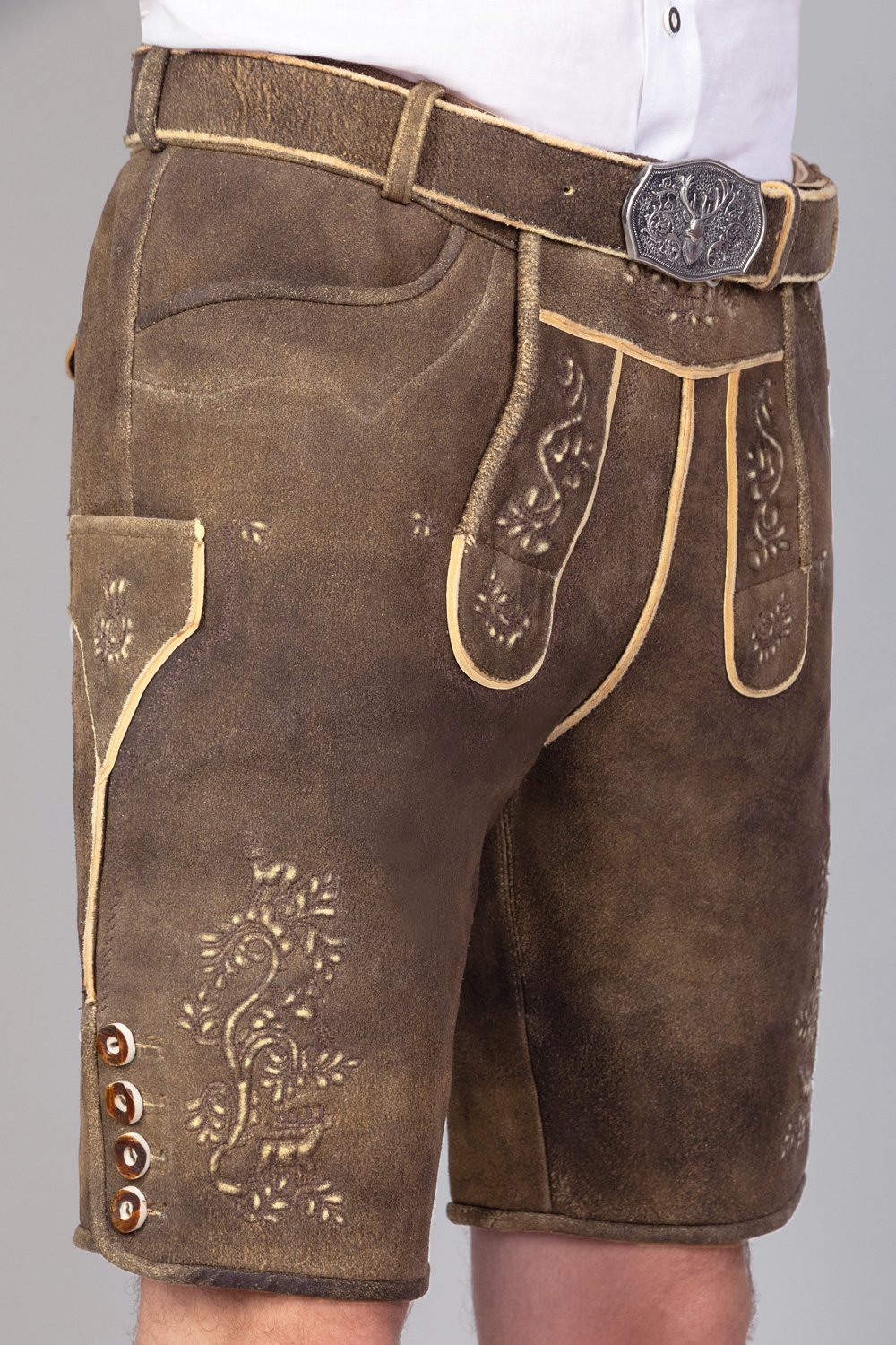 Kurze Hirschlederhose Uli sämisch