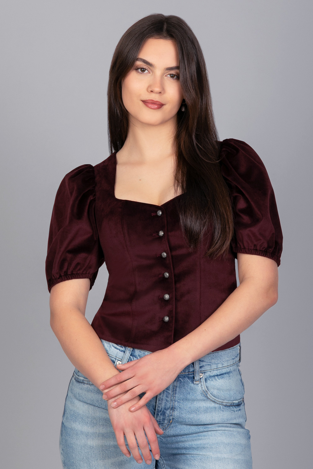 Trachten Mieder Ronja – Bordeaux