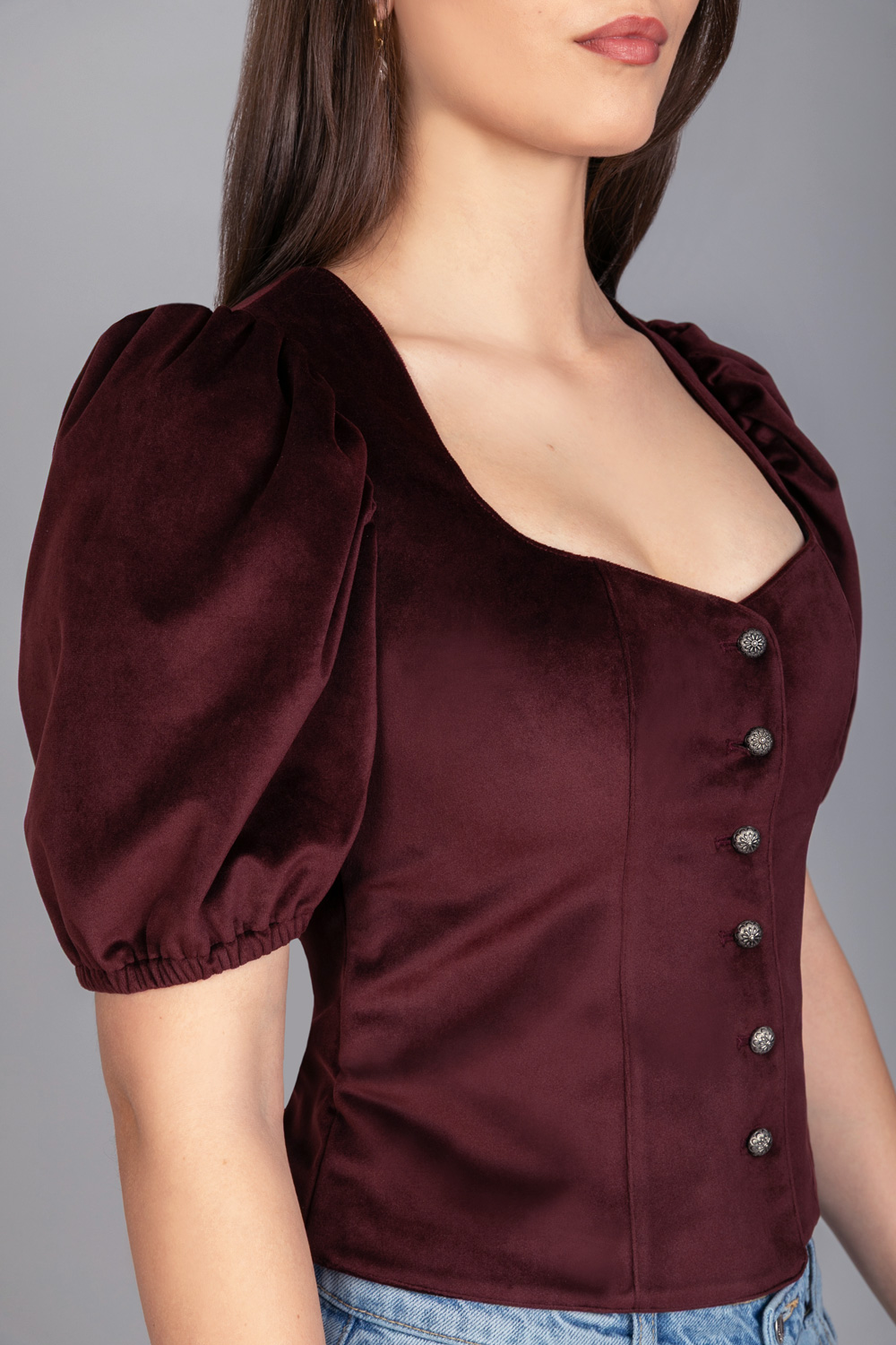 Trachten Mieder Ronja – Bordeaux