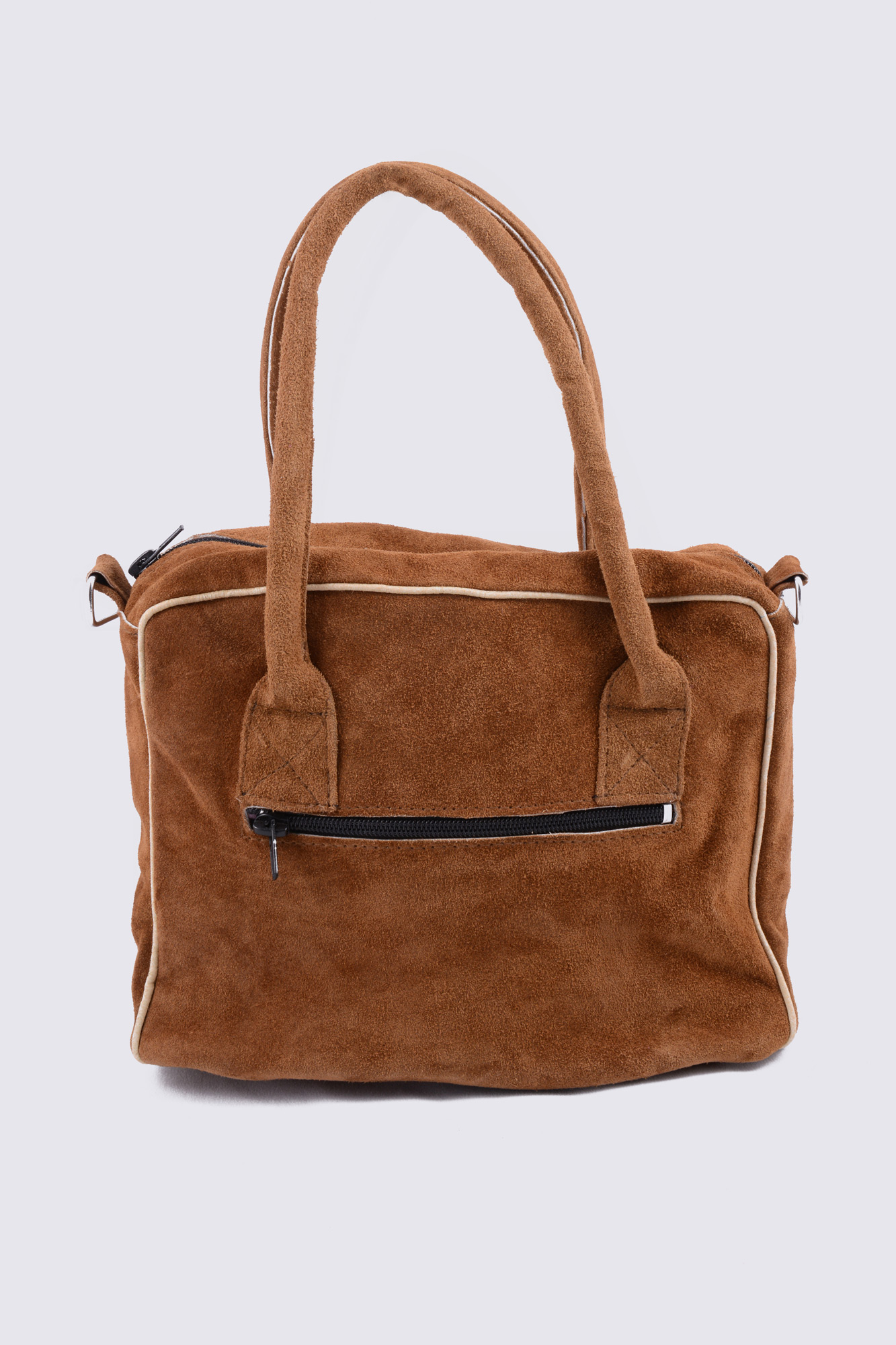 Dirndltasche hellbraun rosa Herz