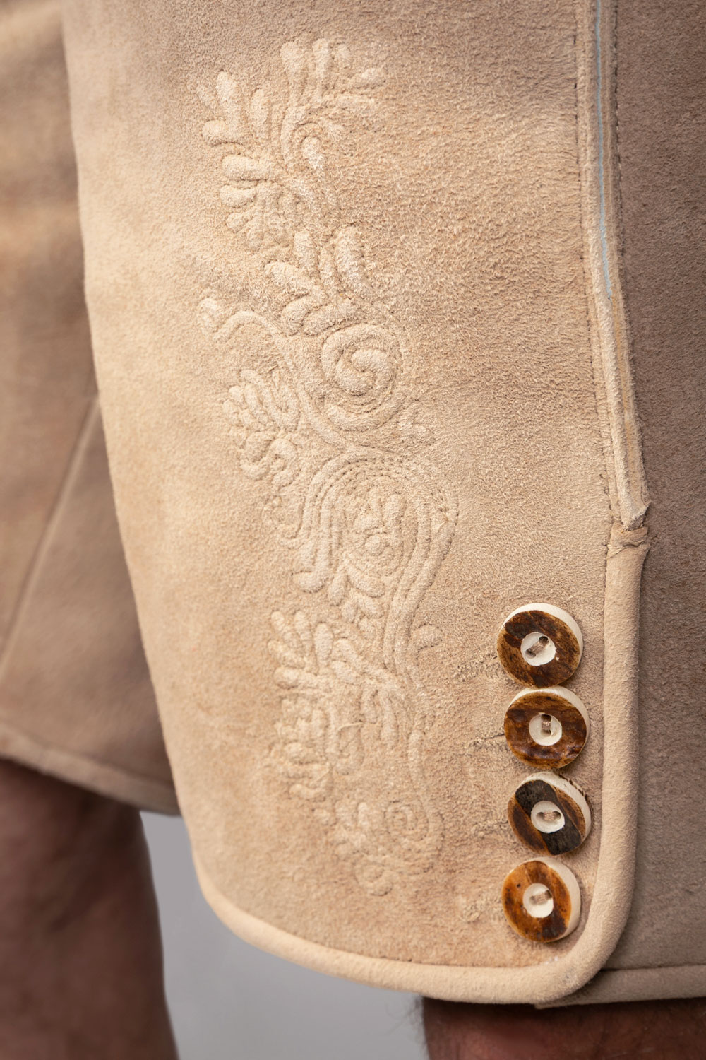 Kurze Wildbock Lederhose Balthasar