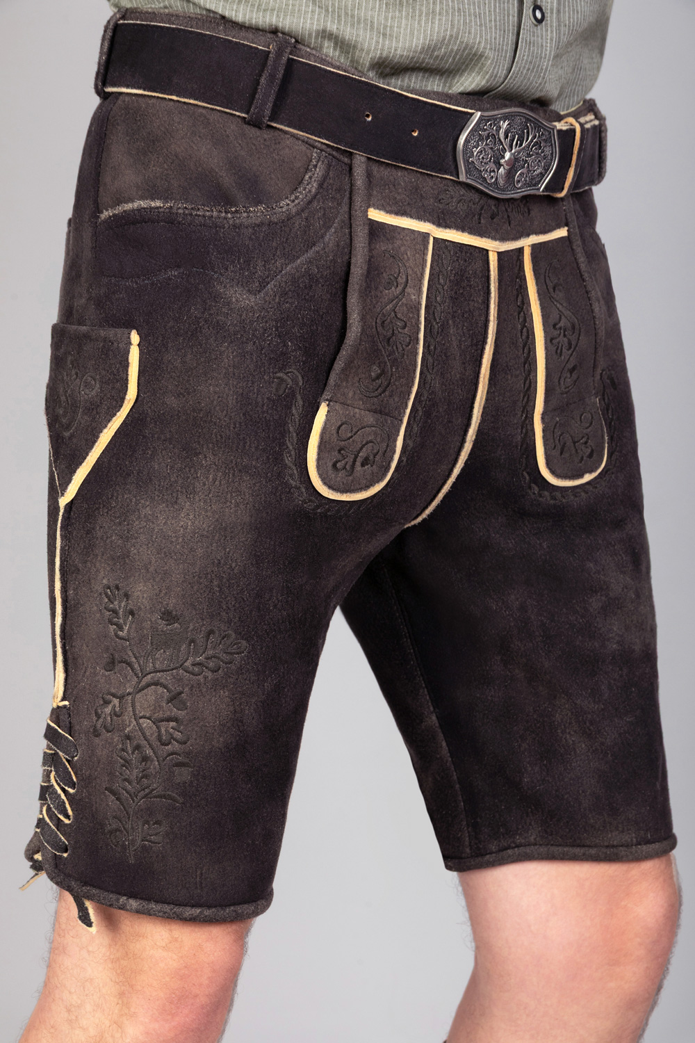 Kurze Hirschlederhose Noah sämisch