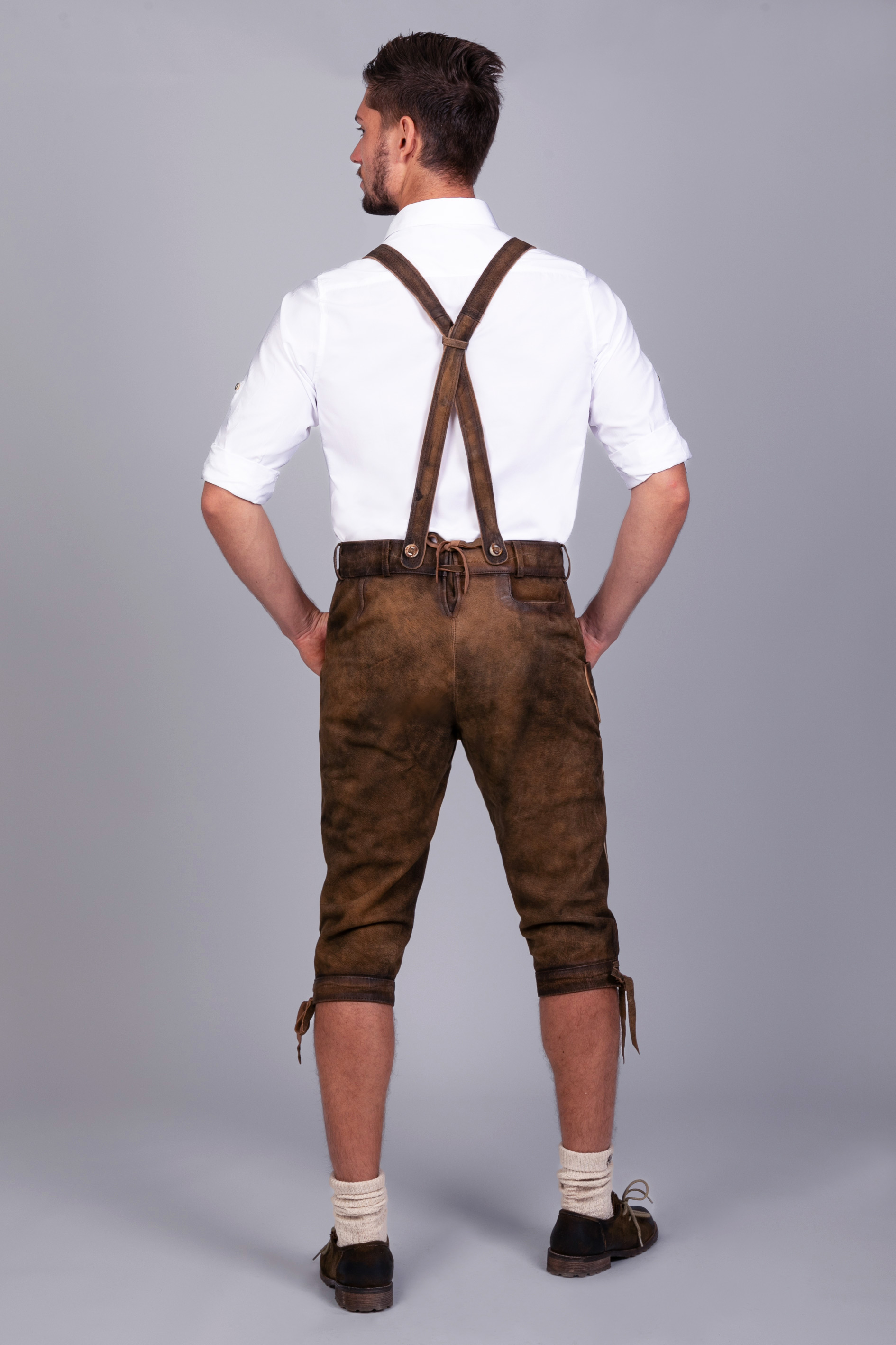 Kniebund Wildbock Lederhose Jan