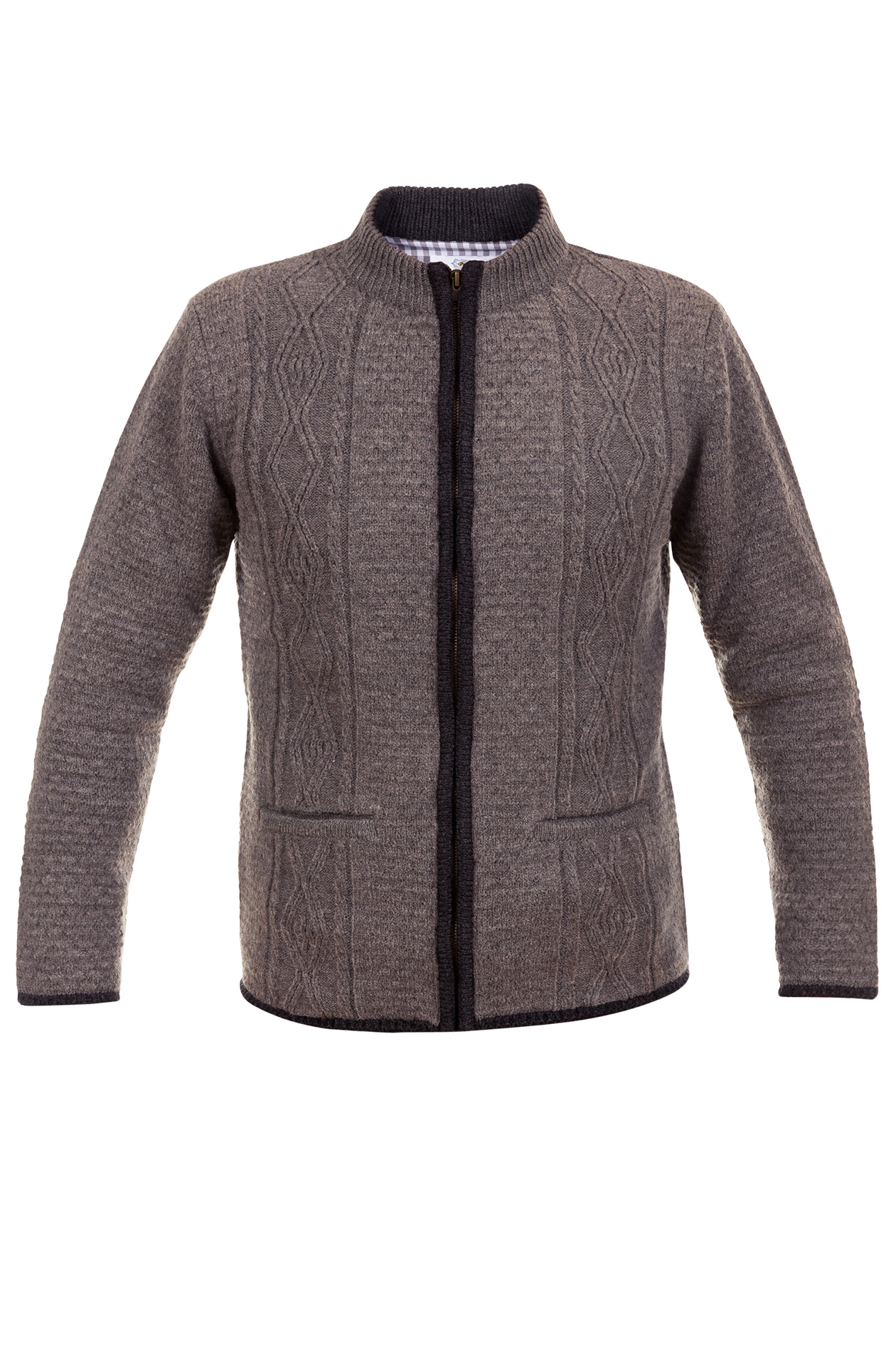 Strickjacke Helmut hellgrau