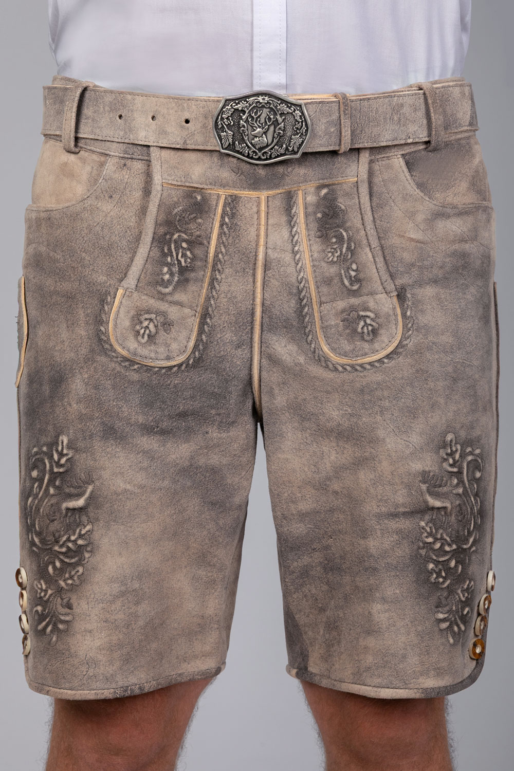 Kurze Wildbock Lederhose Maxl