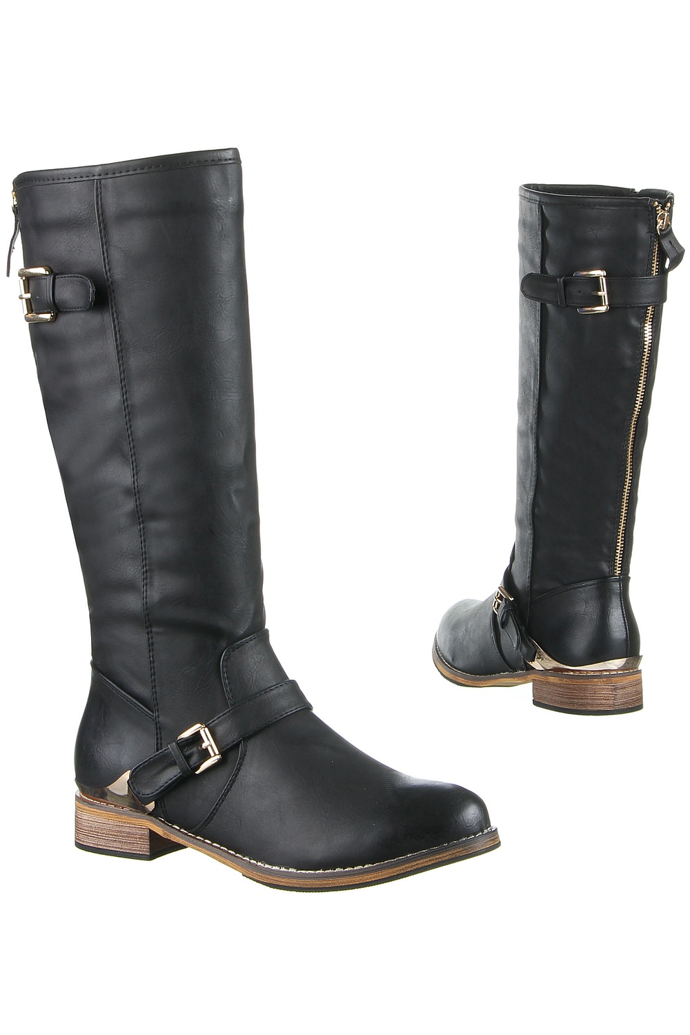 Damen Stiefel schwarz 5