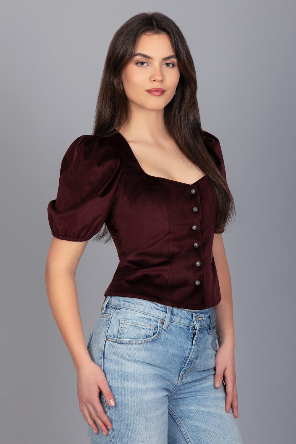 Trachten Mieder Ronja – Bordeaux