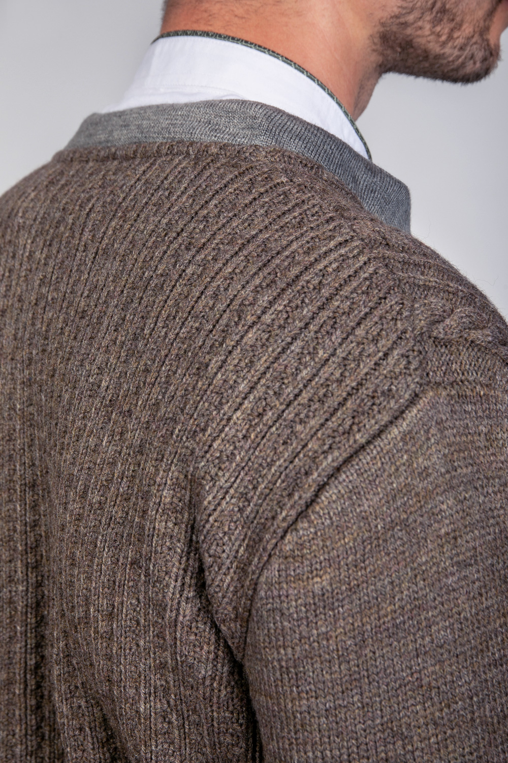 Trachten Strickjacke Jakob Tabak