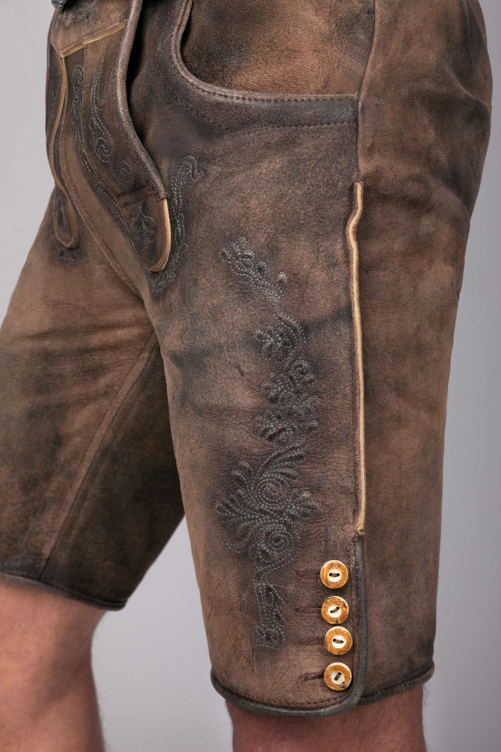 Kurze Wildbock Lederhose Leon