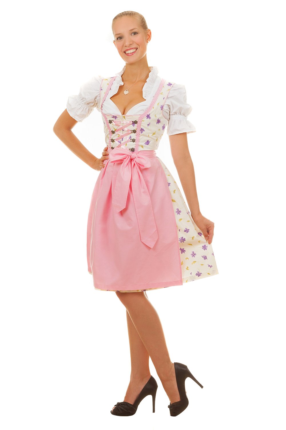 Mini Dirndl 3-teilig Anna rosa