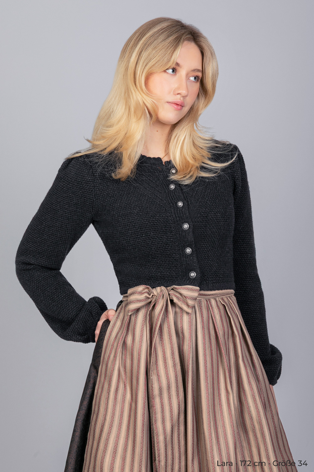 Strickjacke Isa Schwarz