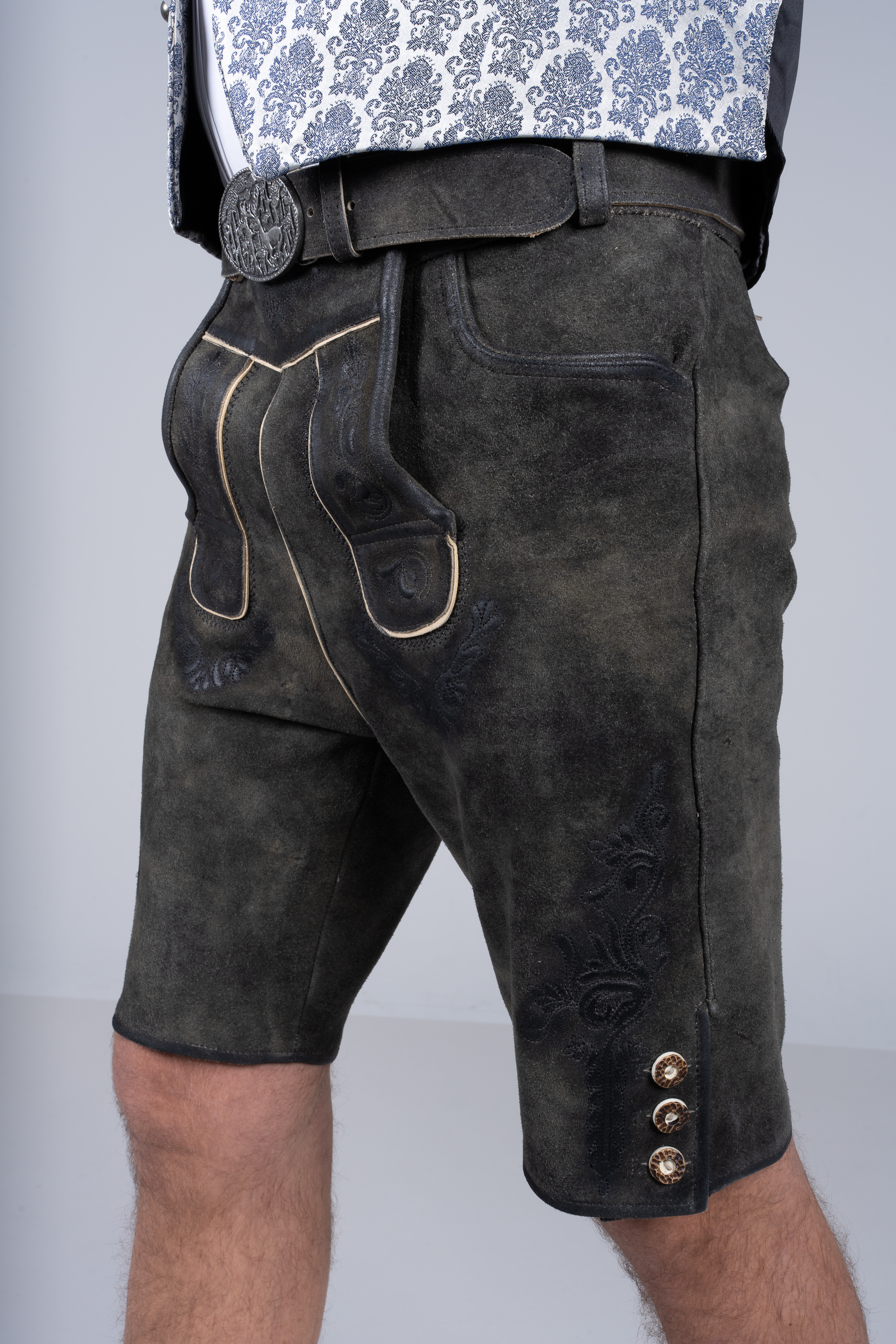 Kurze Wildbock Lederhose Alois