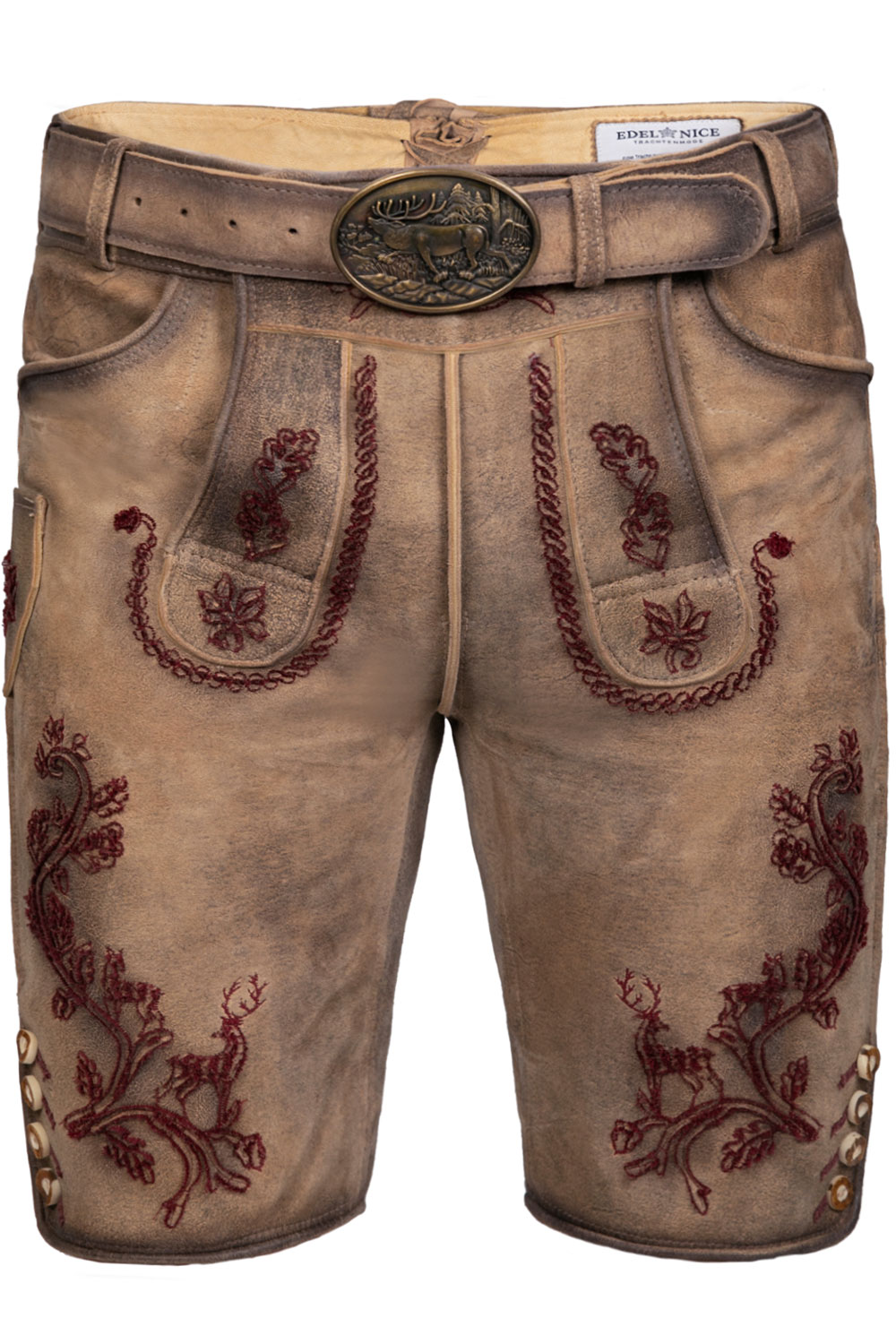 Kurze Wildbock Lederhose Emil