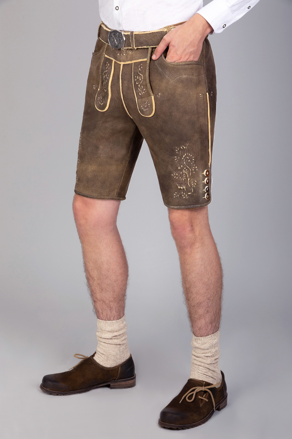 Kurze Hirschlederhose Uli sämisch