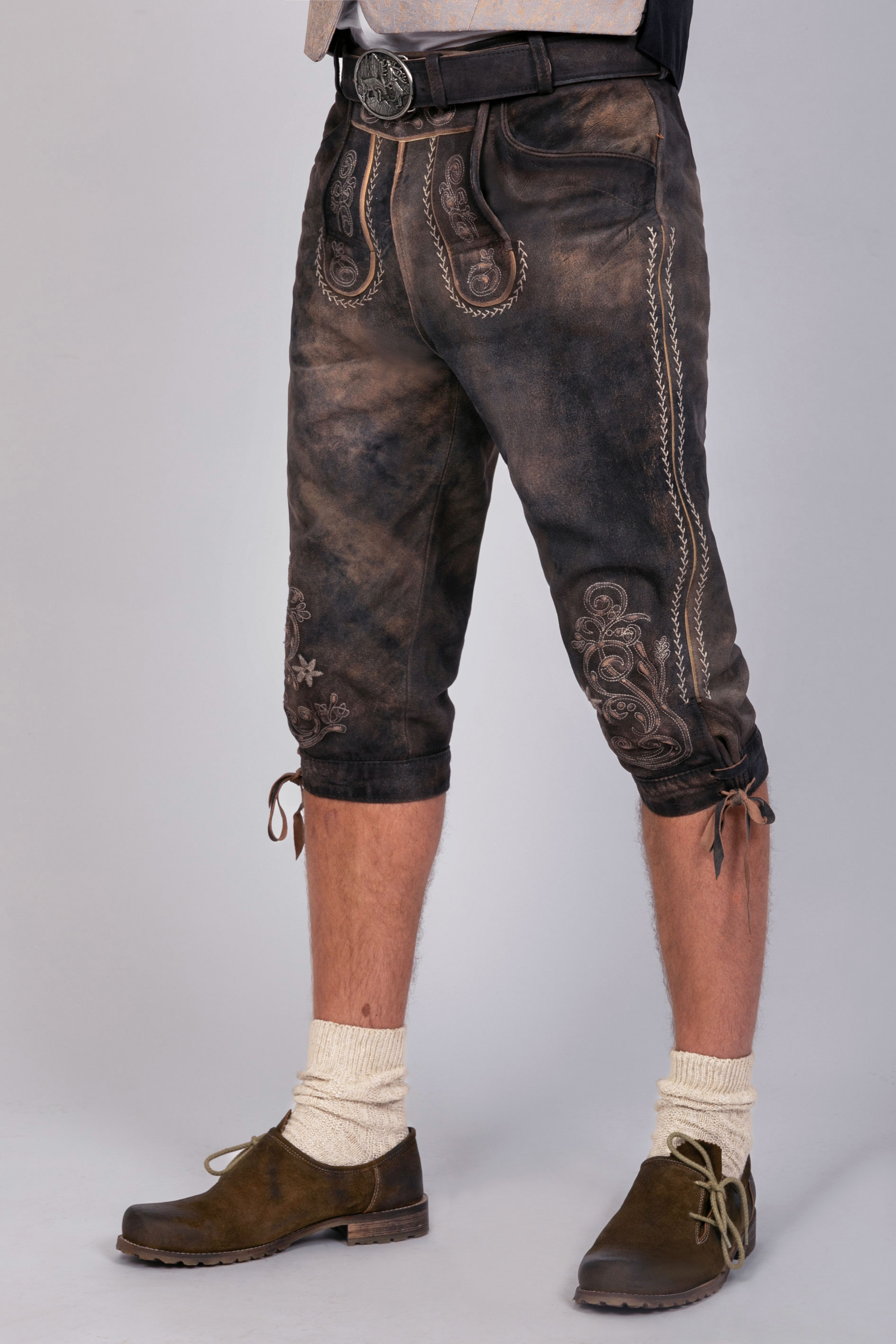 Kniebund Wildbock Lederhose Alex