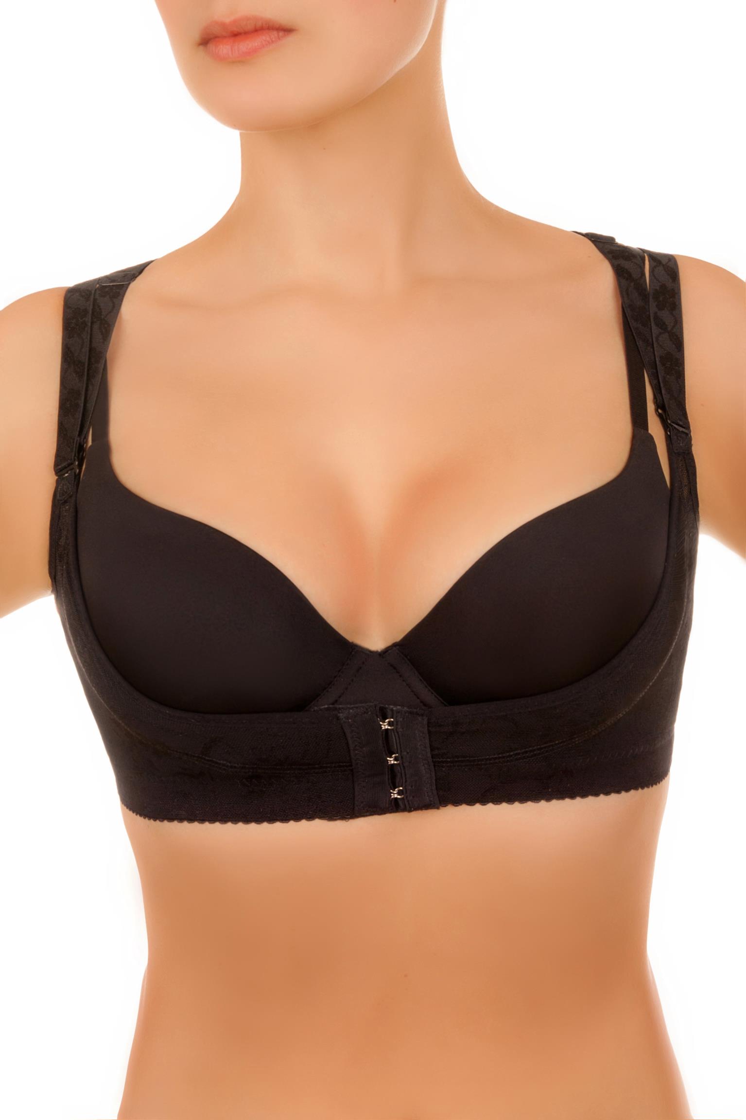 Sexy BH Trachten Push up schwarz