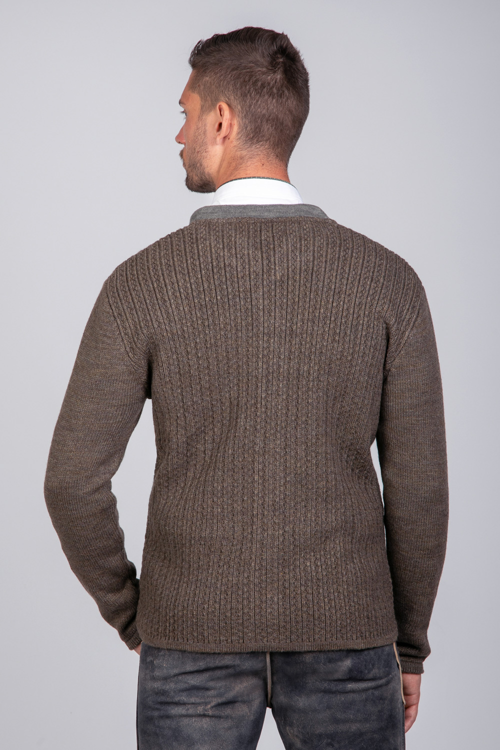 Trachten Strickjacke Jakob Tabak