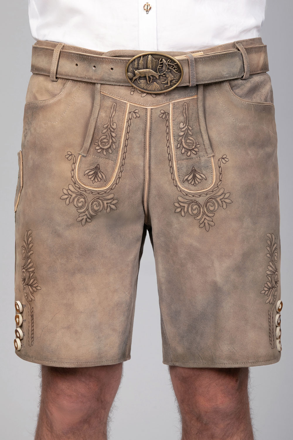 Kurze Wildbock Lederhose Lukas