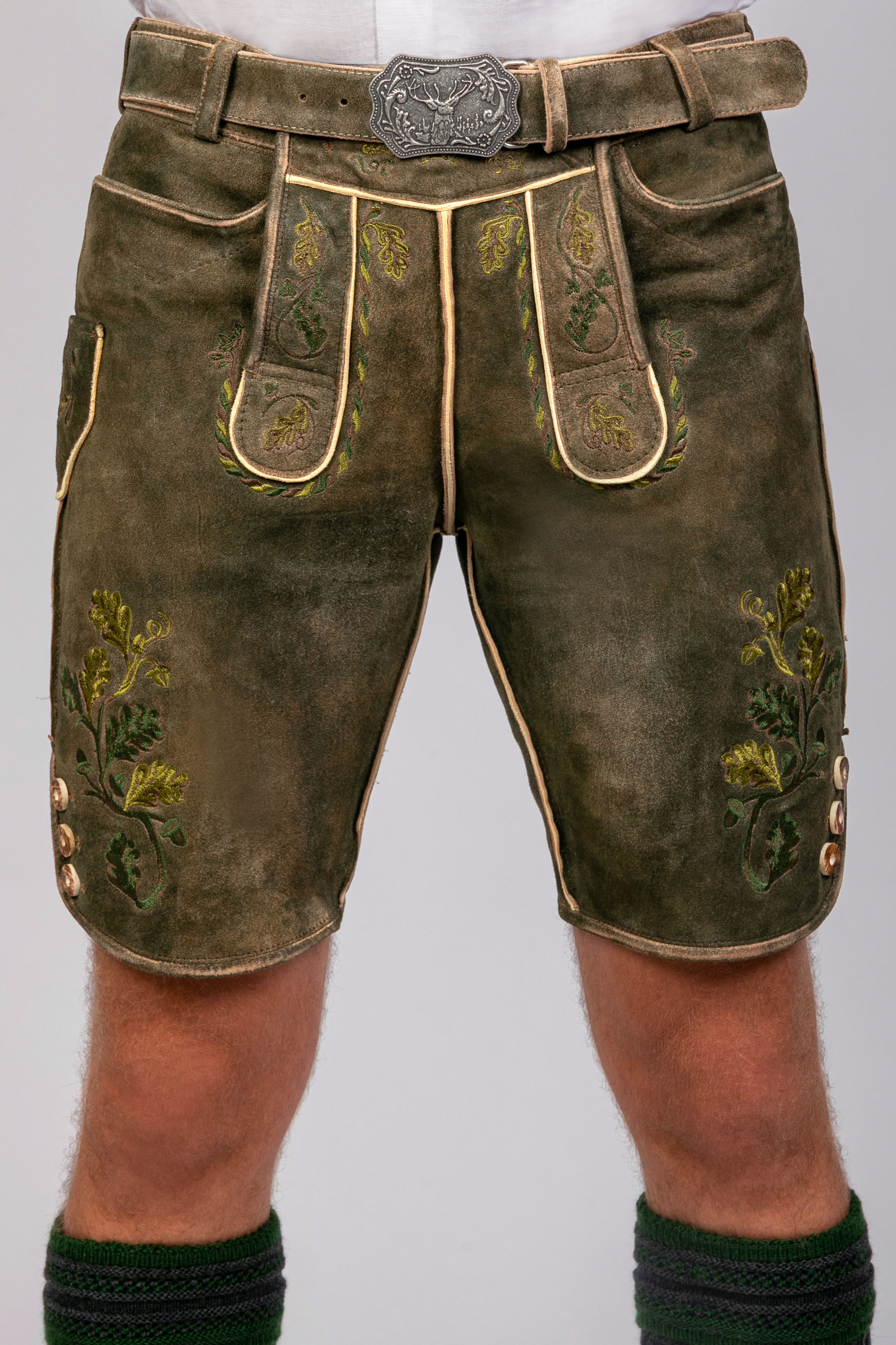 Kurze Wildbock Lederhose Murten