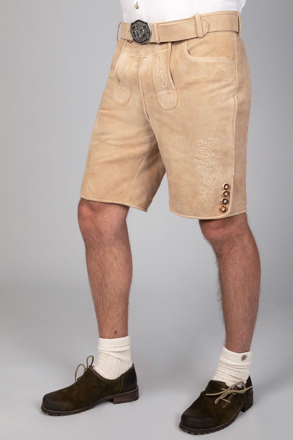 Kurze Wildbock Lederhose Balthasar